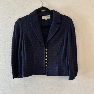 Duplicate listing- this has been sold. St John Size 4 Navy Blazer with tank.